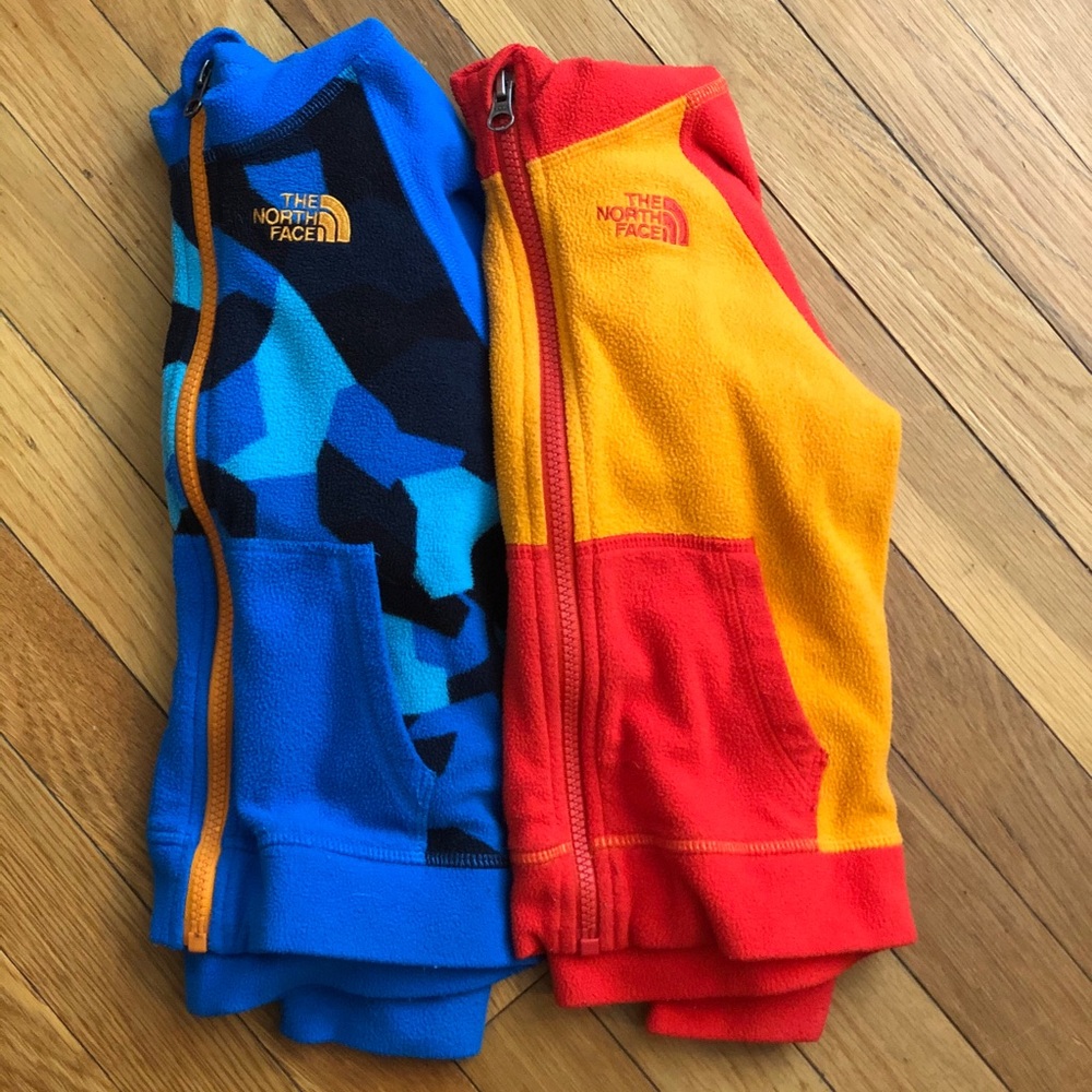 Boys North Face 4T Fleece Zip-Up Hoodies